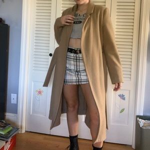 Beige Reformation Wool Coat